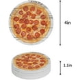 thumbnail image 1 of XDDJA Food Pizza Burrito Set of 6 Round Coaster for Drinks, Absorbent Ceramic Stone Coasters Cup Mat with Cork Base for Home Kitchen Room Coffee Table Bar Decor, 1 of 5