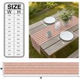 thumbnail image 2 of Orange Red Stripes Table Runner Farmhouse Striped Geometric Simple Art Tablerunners 18 x 72 Inch, Table Decorations Tabletop Scarf for Summer Gathering Holiday Farmhouse Kitchen Dining Decor, 2 of 7