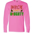 thumbnail image 3 of Inktastic Nice Until Proven Naughty with Holly and Gingerbread Man Long Sleeve T-Shirt, 3 of 5