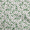 thumbnail image 1 of oneOone Silk Tabby Green Fabric Leaves Dress Material Fabric Print Fabric By The Yard 42 Inch Wide, 1 of 6