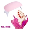 thumbnail image 3 of Mini Nail Dryer, 6W 2 Colors Portable  Gel Polish Curing Lamp Manicure Tool, 3 of 8