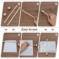 thumbnail image 4 of 1 set Wood Knitting Chart Holder Magnetic Pattern Holder Knitting Tool Accessories Sheep & Bear & Girl Bisque 21x0.95x0.3cm Wood, 4 of 6