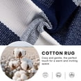 thumbnail image 4 of Buganda Buffalo Plaid Area Rug, Navy and White 3'x5' Washable Cotton Carpet, Indoor Outdoor Rugs for Living Room, Kitchen, Patio, All Season Home Decor, 4 of 9