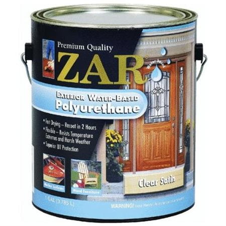 ZAR Satin Clear Water-Based Polyurethane 1 gal. (Pack of 2)