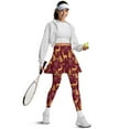 thumbnail image 4 of FUIALDOLG Merry Christmas Reindeer Skirted Leggings for Women Soft Comfort Tennis Golf Skorts High Waist Yoga Pants with Pocket,Casual Winter Trousers Christmas Party Outfits,Size M, 4 of 7
