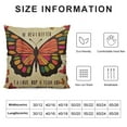 thumbnail image 5 of JEUXUS Inspirational Quotes Throw Pillow Cover, Sofa Home Bed Decor Butterfly Wildflower Study Couch Case,  Pillowcase Gift for School Counseling Office Bedroom Living Room Reading Room, 5 of 5