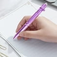 thumbnail image 4 of Retractable Erasable Gel Pens, 0.5Mm Fine Point Erasable Pen, Smooth Writing for Note Taking Marking Planner Crossword Puzzles, 3 Ml (Purple), 4 of 7