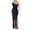 Dark Blue Dress for Women, variant on safuny Women's Maxi Side Split Dress Solid Sequins Shiny Trendy Dresses Sleeveless Elegant Cocktail Wedding Evening Party Holiday One Shoulder Army Green S