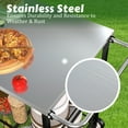 thumbnail image 4 of VEIKOUS Foldable Outdoor Grill Cart, Outdoor Serving Cart w/ Double Shelves for Backyard, Patio, Garden, Wheeled, 4 of 10