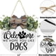 thumbnail image 3 of Welcome We Hope You Like Dogs Spring Wreaths For Front Door St Patricks Easter Decor Farmhouse Door Sign for Front Door Decor - Welcome Wreath Hanging, 3 of 5