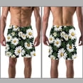 thumbnail image 3 of luoweisi Men's Beach Shorts Quick Dry Swim Trunks with Mesh Lining Daisy XL, 3 of 5