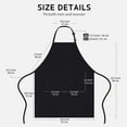 thumbnail image 2 of Kitchen Apron with Pockets for Men Women, Oil Stain Resistant, Black, Pack of 3Pcs, 2 of 7