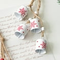 thumbnail image 7 of Opvise Christmas Bells Hanging Cow Bells with Snowflake Design Window Jingle Bells for Christmas Tree Decoration Winter Festive Party, 7 of 7