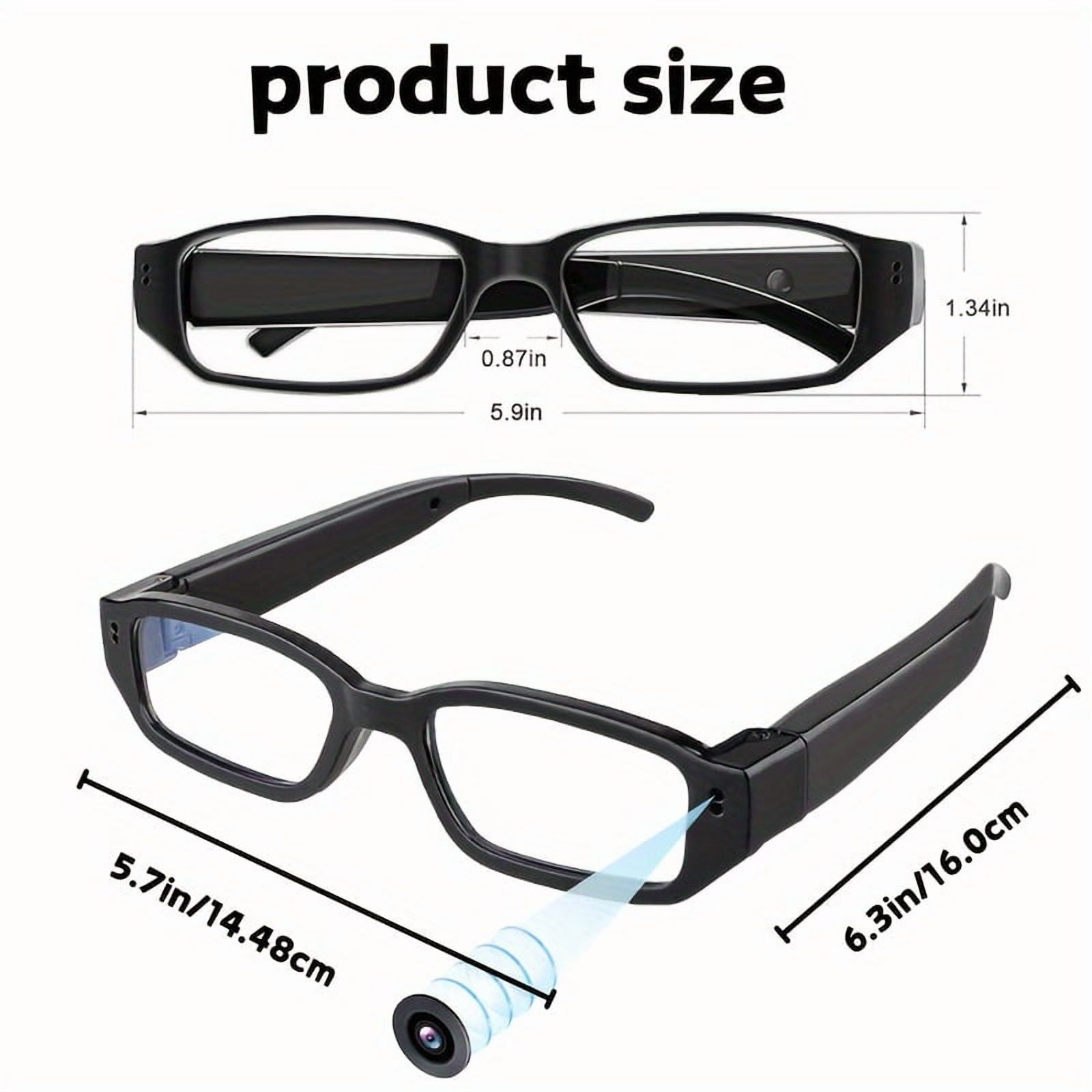Valentine's Day Gift Smart Glasses 1080P Camera, Fashion Eyewear DV Recorder with Eye Protection, Sports Action Cam for Travel Camping Outdoor Activities