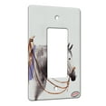 thumbnail image 1 of KuzmarK™ 1 Gang Rocker Wall Plate - Dappled Gray Quarter Horse Art by Denise Every, 1 of 1