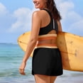 thumbnail image 4 of Womens Bikini Swimsuits 2 Piece Color Block Crop Tank Tops Boyshorts Bottom Athletic Full Coverage Bathing Suit, XL, 4 of 7
