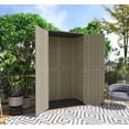 thumbnail image 6 of Mondawe 50 "W x 29" D x 79.53"H Outdoor Storage Shed with Sliding Door ,Double Cabinet, 6 of 13