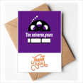 thumbnail image 1 of Film Mots l'Univers Votre Merci Cartes Enveloppes Note Vierge, 1 of 3