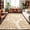 Beige, variant on Beige Monstera Leaf Washable Round Area Rug 3 ft, Summer Botanical Tropical Plant Rustic Soft Non Slip Rugs Stain Repellent Indoor Felt Carpet for Living Dining Room Bedroom Home Office