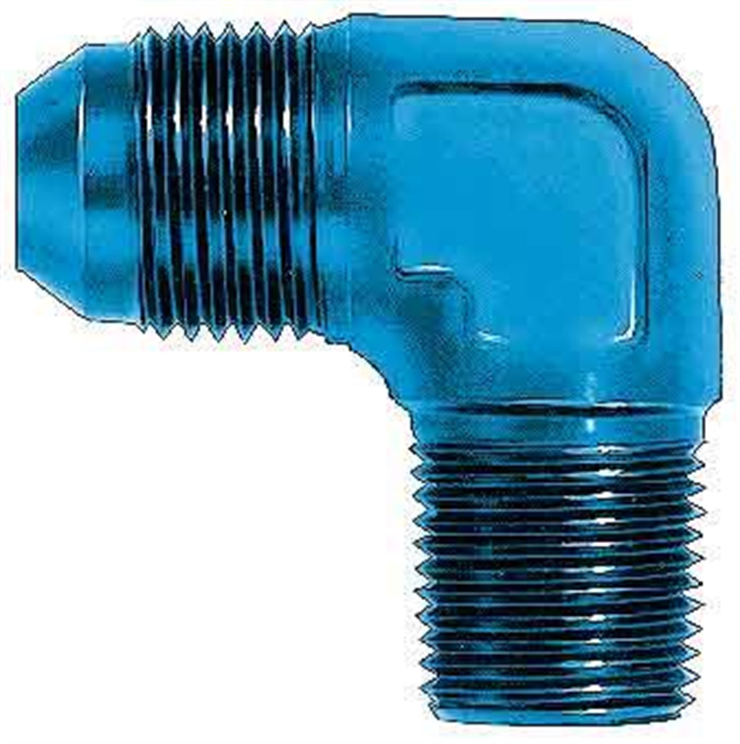 Aeroquip FCM2053 Blue Anodized Aluminum -08AN Flare Union Pipe Adapter