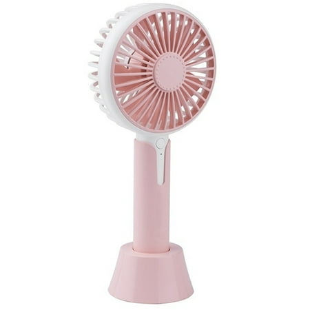 

Aroma Diffuser Handheld Fan with Base Personal USB Electric(Pink)