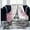 Eiffel Tower 02, variant on Paris Eiffel Tower and Roses Flowers (Black) Throw Blanket Ultra Soft Warm All Season Valentine''s Day Decorative Fleece Blankets for Bed Chair Car Sofa Couch Bedroom 50"X40"