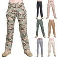 thumbnail image 1 of Styesk Pantalon Homme Couleur Unie Multi-Poches Délavé Extérieur Décontracté, 1 of 4