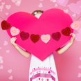 thumbnail image 2 of Valentines Conversation Candy Hearts Banner- Red & Pink Felt, Candy Heart Decorations, Valentines Day Decorations,Valentines Decorations, Valentines Day Mantel Decor, 2 of 7