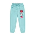thumbnail image 3 of Kiijoy Toddler Girls Outfits Hearts Print Causal Hoodie Jogger Pants Sweatsuit, Sizes 4-5, 3 of 6