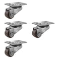 thumbnail image 3 of 4x Mini ruedas giratorias para muebles, ruedas lineales, ruedas robustas para muebles, ruedas pequeñas Marrón, 3 of 9