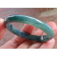 thumbnail image 3 of Certified Icy Blue Water Green Burma 100% Natural A JADE Jadeite Baby Bangle Bracelet 43 mm 647031 TN, 3 of 13