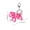 Colorful, variant on Tao Tao Skeleton Dog Keychain Accessories - Colorful Plastic Pendant For Backpacks, Bags & More - Ideal For Gifts Removable Pendant A