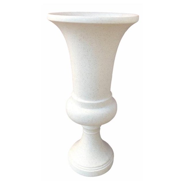 Plutus Brands PBTH93963 Jardinière en Résine - Finition Terrazzo, Blanc