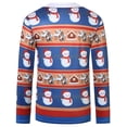 thumbnail image 2 of SSLR Mens Crewneck Santa Claus Ugly Christmas T-Shirt Xmas Tee Holiday Party, 2 of 7