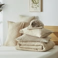 thumbnail image 6 of Davulos Queen Comforter Set with Sheets Khaki,7 Pieces Bed in a Bag Queen Size Modern Diamond Pattern Complete Bedding Set for All Season, 6 of 9