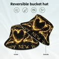 thumbnail image 2 of Sikiie Happy New Year 2025 D Reflective Double-Sided Bucket Hat, Sun Hat, for Gardening, Beaching, Camping, Hiking, Fishing, 2 of 6