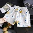 thumbnail image 2 of Girls Summer Casual Plaid Shorts Breathable Loungewear Sleepwear Comfortable Toddler Kids Pants For Daily Wear, 2 of 3