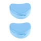 thumbnail image 5 of Paquete de 2-4 2x estuche protector bucal caja de retenedor de ortodoncia contenedor de almacenamiento para dentaduras postizas 2 piezas, 5 of 5