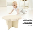 thumbnail image 4 of Flower Shaped Picnic Table, Flower Shaped Craft Table Versatile Solid Wood Sturdy Structure  for Outdoor, 4 of 7