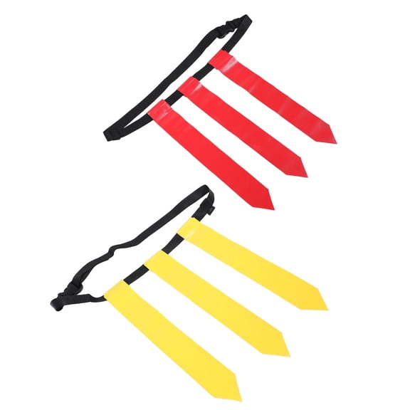 SEWOART 2pcs Adjustable Football Waist Flags Belt for Youth Adults Training
