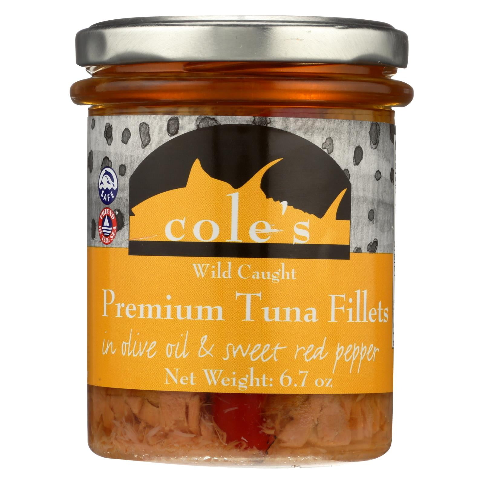 Cole'S Tuna Fillets In Olive Oil and Sweet Red Pepper Case of 6 6