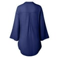 thumbnail image 3 of Blusa camisa para mujer Vestido para mujer - Blusas holgadas con botones - Blusa de poliéster de manga larga y cuello en V - Verano, sexy/casual - Tallas M a XXXL, 3 of 4