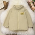 thumbnail image 2 of Fozruso Girls Jacket 4-5 Years,Toddler Kids Baby Girls Boys Jacket Bear Outerwear Zipper Warm Winter Coat Yellow, 2 of 4