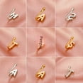 thumbnail image 3 of Punch-free nose stud copper inlaid zircon letter U-shaped nose clip nose ring piercing jewelry-1, 3 of 5