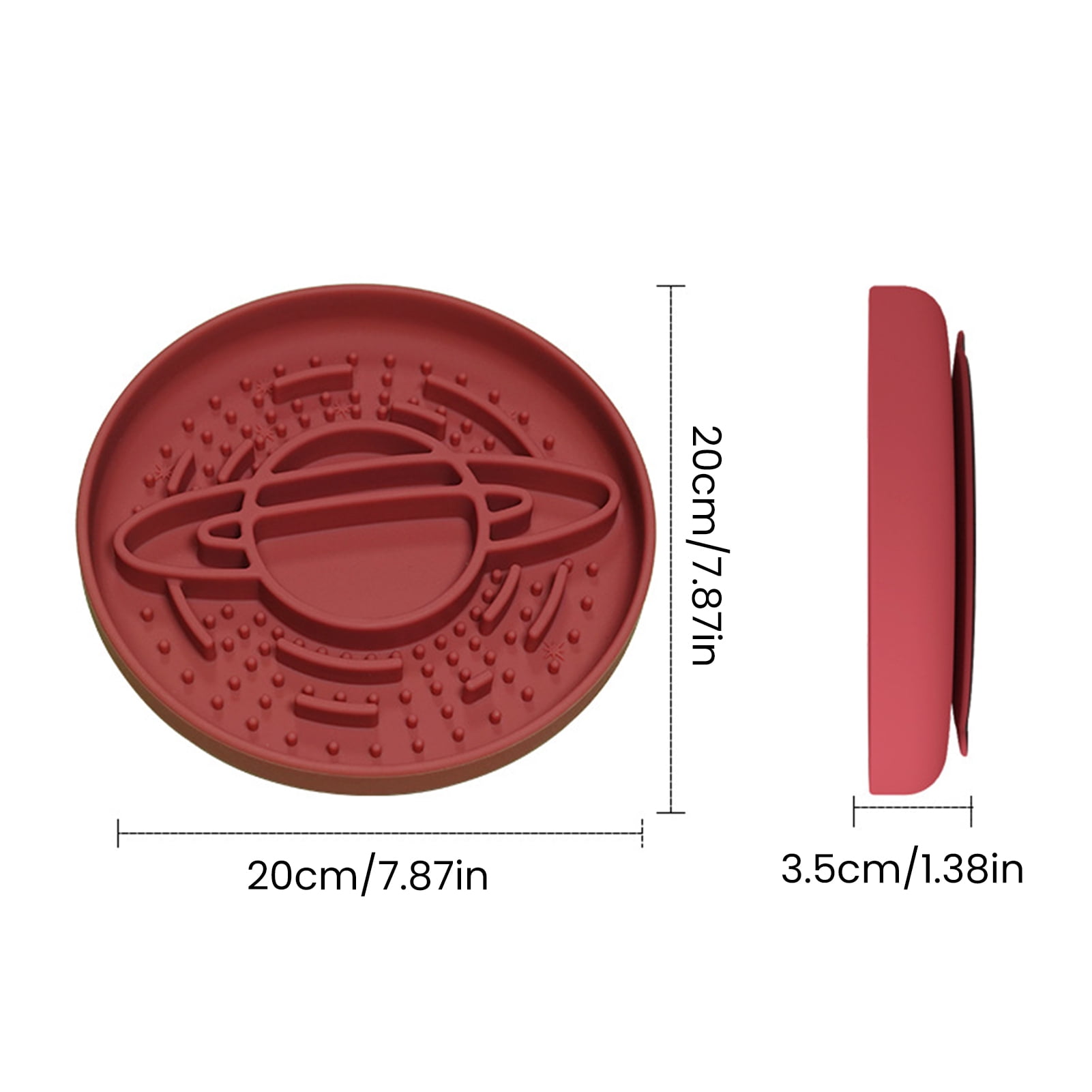 YIFAEUX Slow Feeder Dog Bowl Planet Silicone Pet Bowl Anti-Choke Dog Feeder with Non-Slip Base for Healthy Eating Bloat Prevention