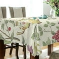 thumbnail image 5 of Yayeee Tablecloths 60" x 90" Rectangle Wrinkle Resistant Party Table Cover, Purple Birds Teapots, 5 of 8