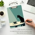 thumbnail image 3 of FORMRS Acrylic Clipboard with Low Profile Clip Standard A4 Letter Size, 12.5" x 9", Black Cat, 3 of 8