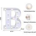 thumbnail image 3 of Dalrosia LED Letters Lights Sign, 26 Alphabet Light Up Letters White Led Letters for Bar Party Birthday Home Wedding Décor, 3 of 7