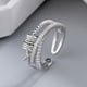 thumbnail image 3 of Anillos Giratorios Anillo de aleación antiansiedad Anillo de aberturas ajustables Anillo de apilamiento de ansiedad para mujeres, 3 of 8