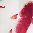 thumbnail image 3 of Cortina de puerta para casa con pintura de tinta china, carpas y peces koi, 3 of 9